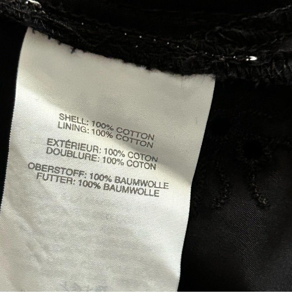 J. Crew Funnelneck Black Eyelet Long Sleeve Top - Picture 7 of 10